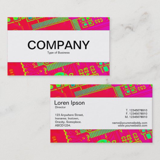 Midden band (geseded) - Abstracte kringloop Visitekaartje (Voorkant / Achterkant)