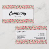 Midden band - Hexagon Patroon 04 Visitekaartje (Voorkant / Achterkant)