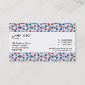 Midden band - Hexagon Patroon 05 Visitekaartje (Achterkant)