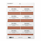 Midden band II - het Patroon van het Blok Etiket (Full Sheet)