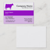 Midden band kleuren - Paars - Koe Visitekaartje (Voorkant / Achterkant)