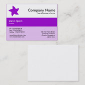 Midden band kleuren - Paars - Roterende ster Visitekaartje (Voorkant / Achterkant)