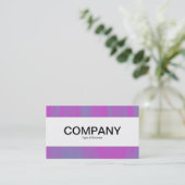 Midden band - Magenta en Blauwe Tex Visitekaartje (Staand voorkant)