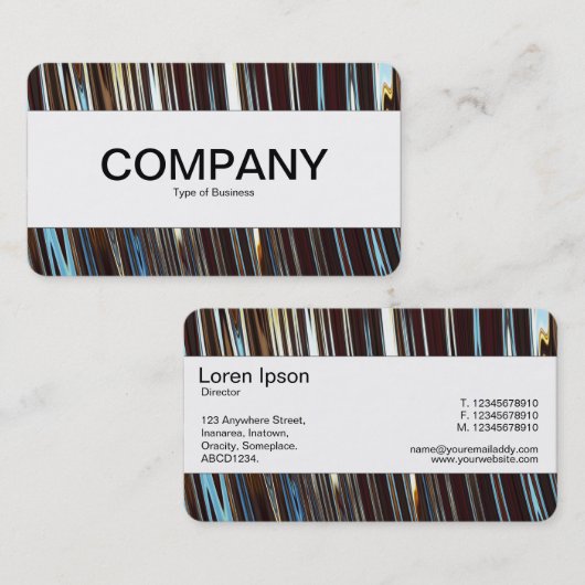 Midden band (rand) - Abstract metaal Visitekaartje (Voorkant / Achterkant)