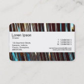 Midden band (rand) - Abstract metaal Visitekaartje (Achterkant)