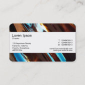 Midden band (rand) - Abstract metaal Visitekaartje (Achterkant)