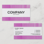 Midden band - Roos getinte glaswerken Visitekaartje (Voorkant / Achterkant)