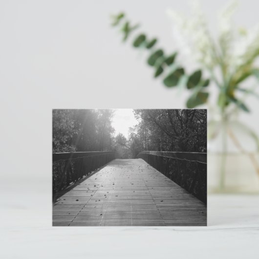 Midden Bridge Sequel - Zwart-wit Briefkaart (Staand voorkant)