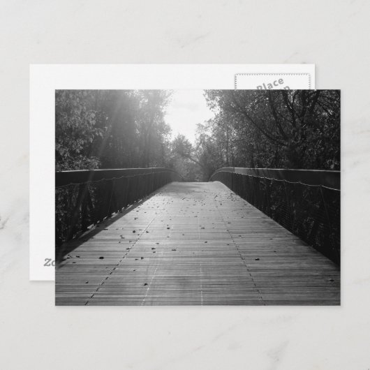 Midden Bridge Sequel - Zwart-wit Briefkaart (Voorkant / Achterkant)