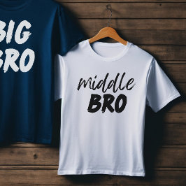 MIDDEN BRO baby broertje aankondiging, broer of zu Kinder Shirts