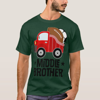 Midden Broer Jongens Sport T-shirt