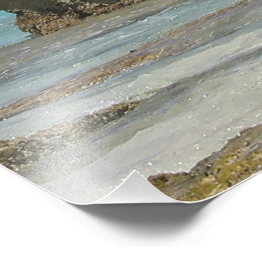 Midden Caicos Eiland Foto Afdruk (Hoek)