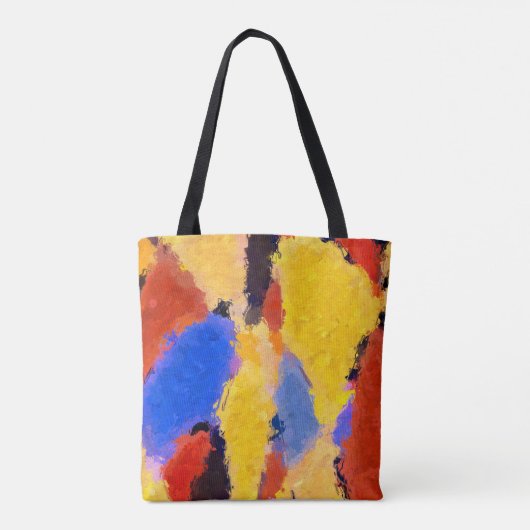 Midden-Centraal Abstract Tote Bag (Achterkant)