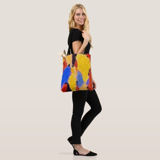 Midden-Centraal Abstract Tote Bag (Op model)