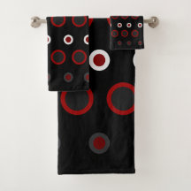 Midden-Centraal Modern rood, zwart en grijs