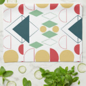 Midden-centraalmodus Geometrisch kleurrijk Theedoek (Gevouwen)