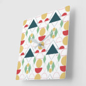 Midden-centraalmodus Geometrisch kleurrijk  Vierkante Klok (Hoek)