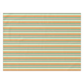 Midden-Century awning stripe - tan & turquoise Tafelkleed (Voorkant (Horizontaal))