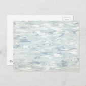 midden-century Blue Retro Kitchen Linoleum Briefkaart (Voorkant / Achterkant)