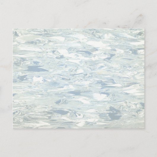 midden-century Blue Retro Kitchen Linoleum Briefkaart (Voorkant)