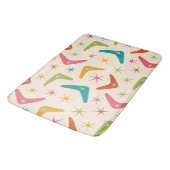 Midden-Century Boomerang met Retro Starbursts Badmat (Gekanteld)