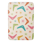 Midden-Century Boomerang met Retro Starbursts Badmat (Voorkant Verticaal)