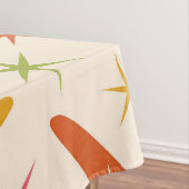 Midden-Century Boomerang met Retro Starbursts Tafelkleed (Voorbeeld)