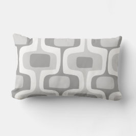 Midden-century grijs Geel verbind Doos Retro Patro Kussen