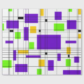 Midden-Century Mardi Gras Cadeaupapier (Vlak)