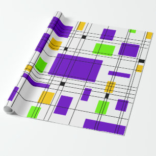 Midden-Century Mardi Gras Cadeaupapier