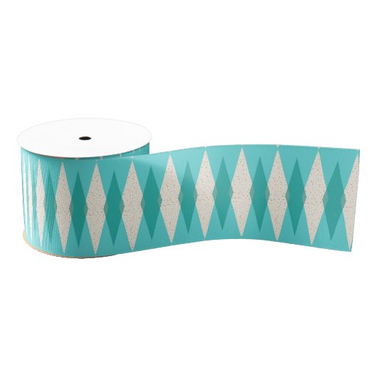 Midden-Century Modern Argyle Grosgrain Ribbon Lint (Spoel)