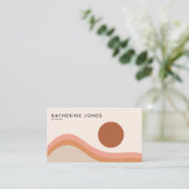 Midden-Century Modern Boho Chic Visitekaartje (Staand voorkant)