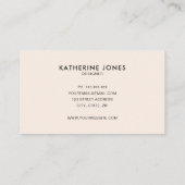 Midden-Century Modern Boho Chic Visitekaartje (Achterkant)