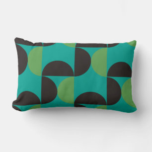 Midden-century Modern Brown green and turkooise Kussen