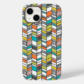 Midden-century Modern Herringbone Case-Mate iPhone Case (Achterkant)