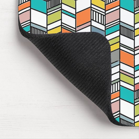 Midden-century Modern Herringbone Muismat (Hoek)