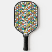 Midden-century Modern Herringbone Pickleball Paddle (Achterkant)