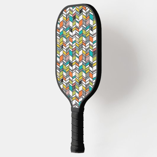Midden-century Modern Herringbone Pickleball Paddle (Links)