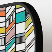 Midden-century Modern Herringbone Pickleball Paddle (Links Detail)