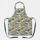 Midden-century Modern Herringbone Schort (Voorkant)