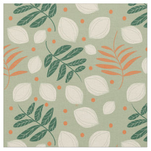 Midden-century Modern Retro Citrus Green  Stof