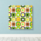 Midden-Century Modern Wrapped Canvas Abstracte vie (Insitu (Houten vloer))