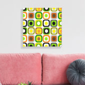 Midden-Century Modern Wrapped Canvas Abstracte vie (Insitu (Woonkamer))