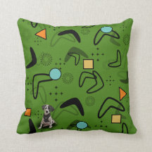 Midden-Century Retro Boomerang Pillow met Dalmatia