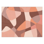 Midden-century Rock lagen zalmroze Tafelkleed (Voorkant (Horizontaal))