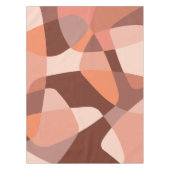 Midden-century Rock lagen zalmroze Tafelkleed (Voorkant)