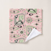 Midden-Century Siamese Cat Abstract Bad Handdoek (Wasdoekje)
