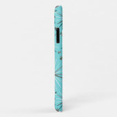 Midden-Century Sputnik patroon, Robin's Egg Blue Case-Mate iPhone Case (Achterkant/rechts)