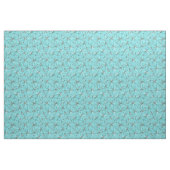 Midden-Century Sputnik patroon, Robin's Egg Blue Stof (Yard (91,4 cm))