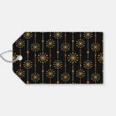 Midden-century Starburst Stripe Custom Colours SVG Cadeaulabel (Achterkant Horizontaal)